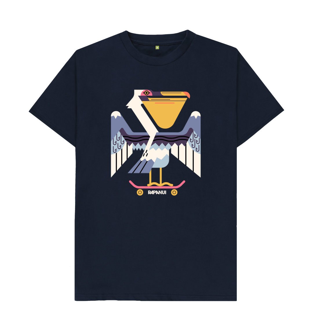 Navy Blue Printed T-shirt