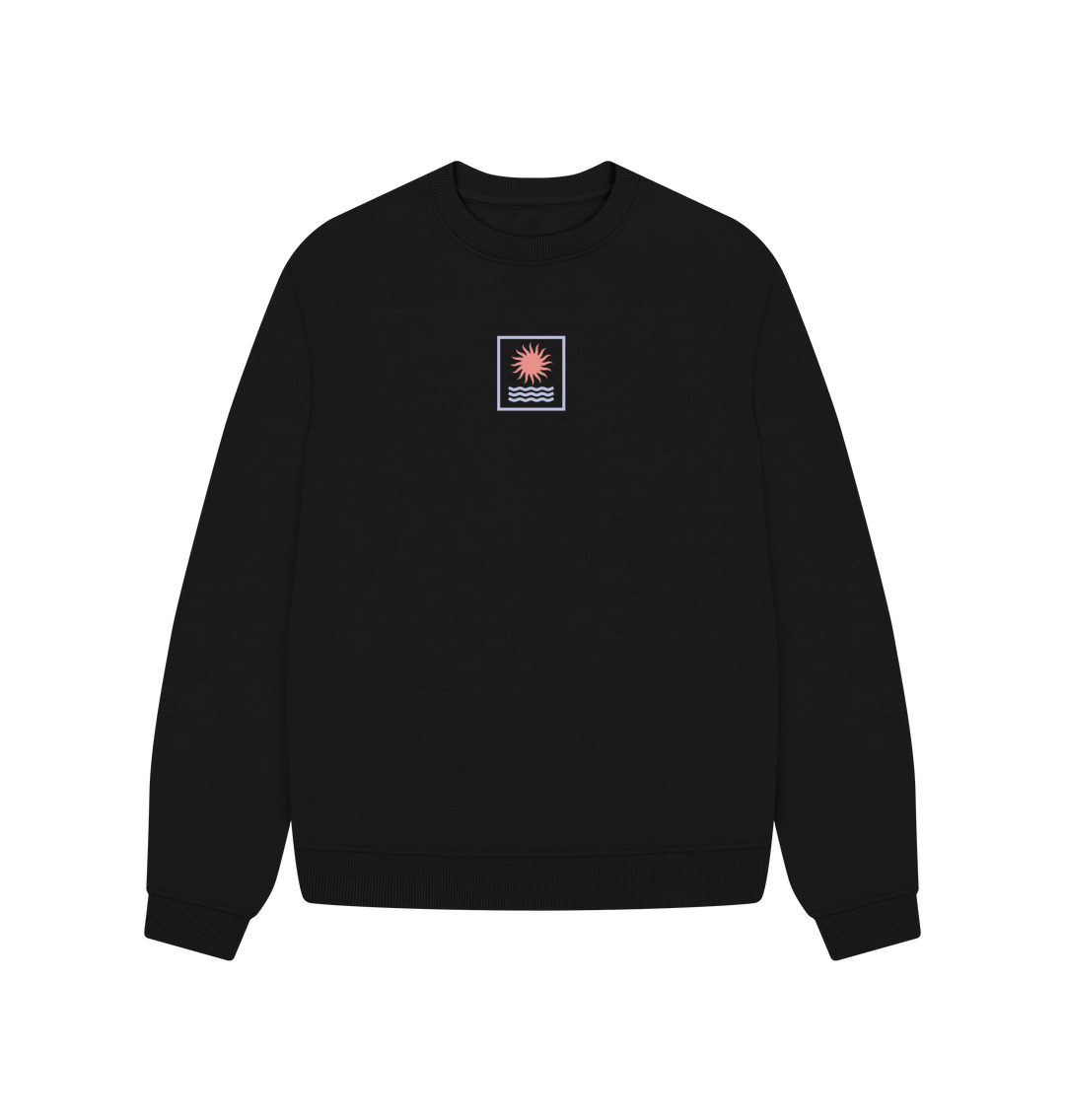 Black Printed Sweater