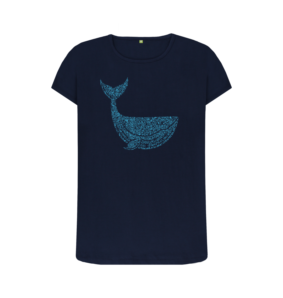 Navy Blue Printed T-shirt Front