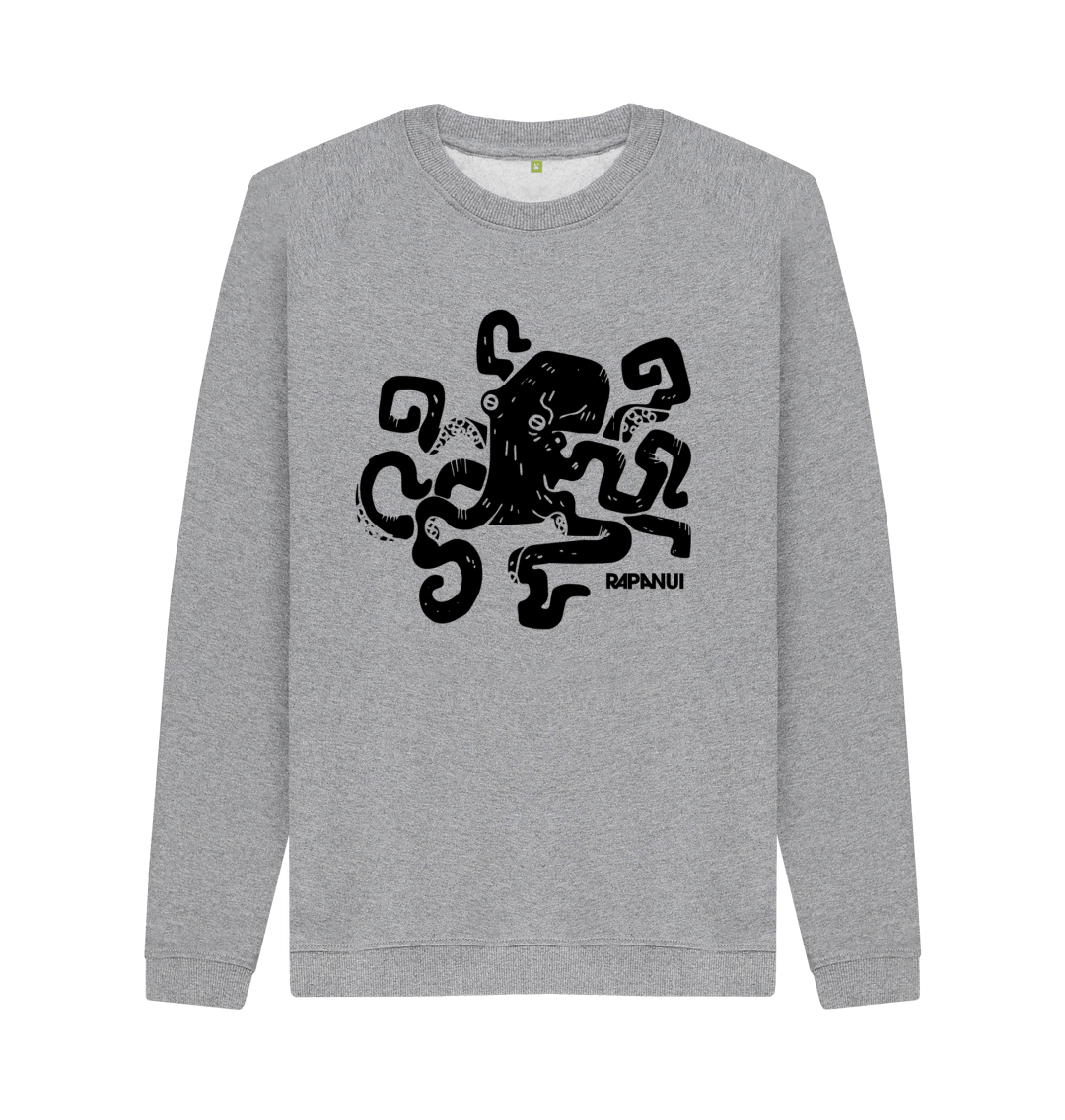 Light Heather Printed Sweater Front