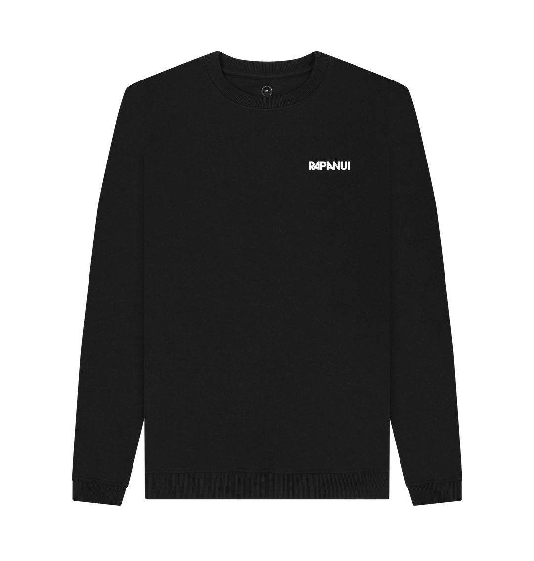 Black Recycled Printed Sweater