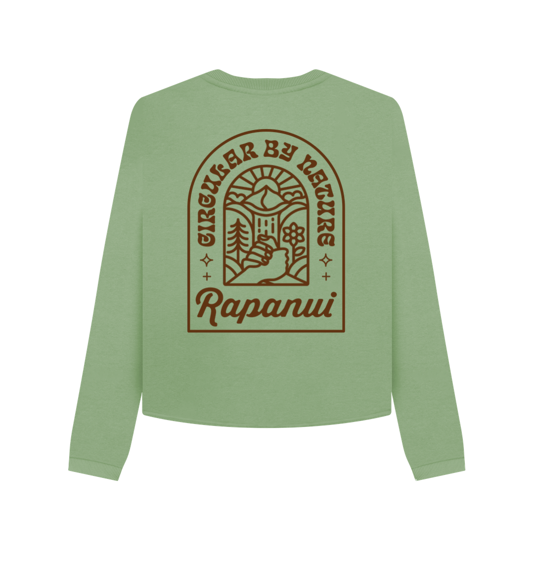 Sage Printed Boxy Jumpers