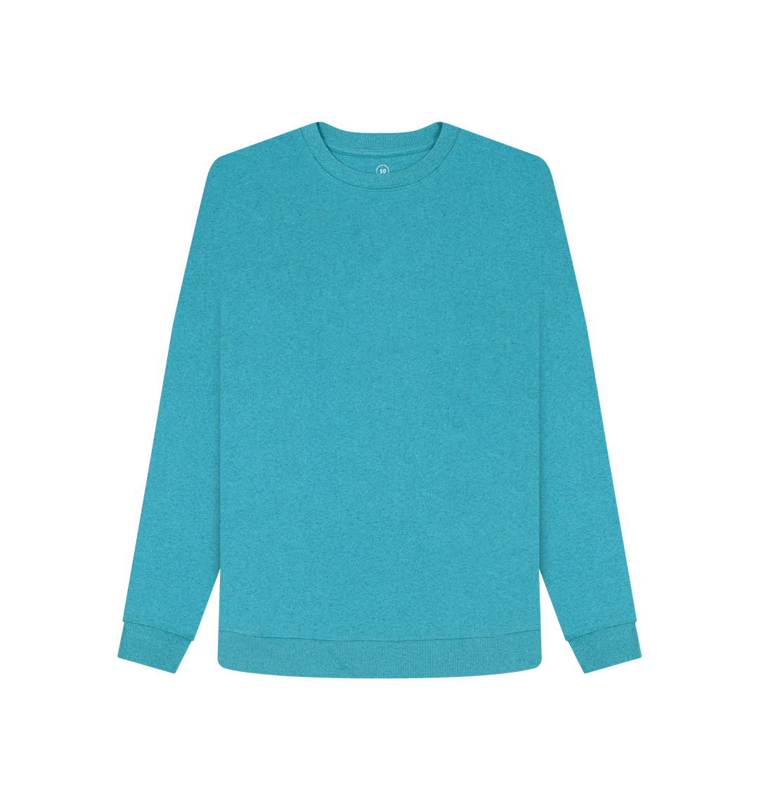 Ocean Blue Recycled Printed Sweater