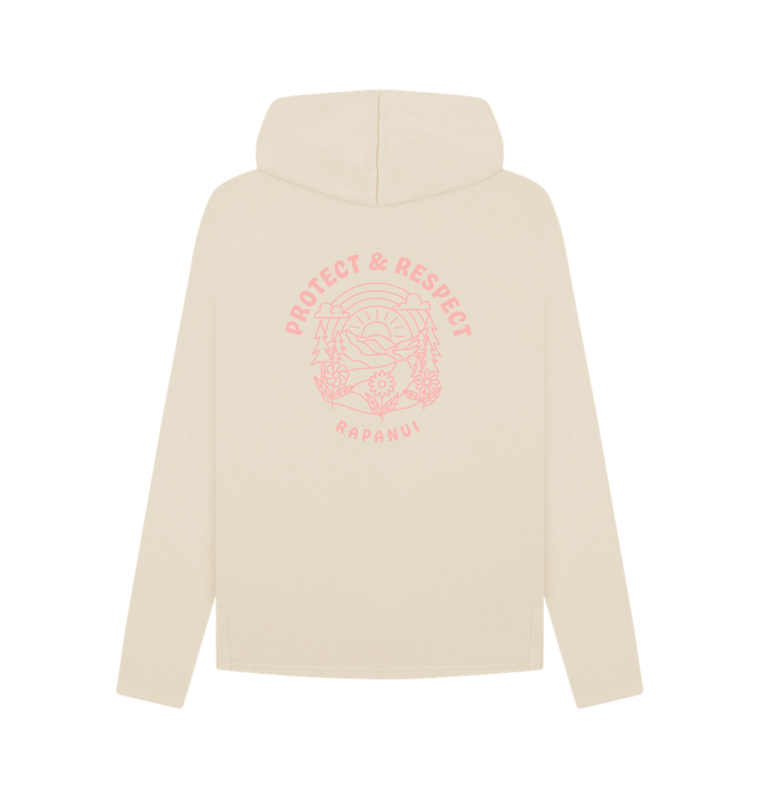 Oat Printed Hoody Back