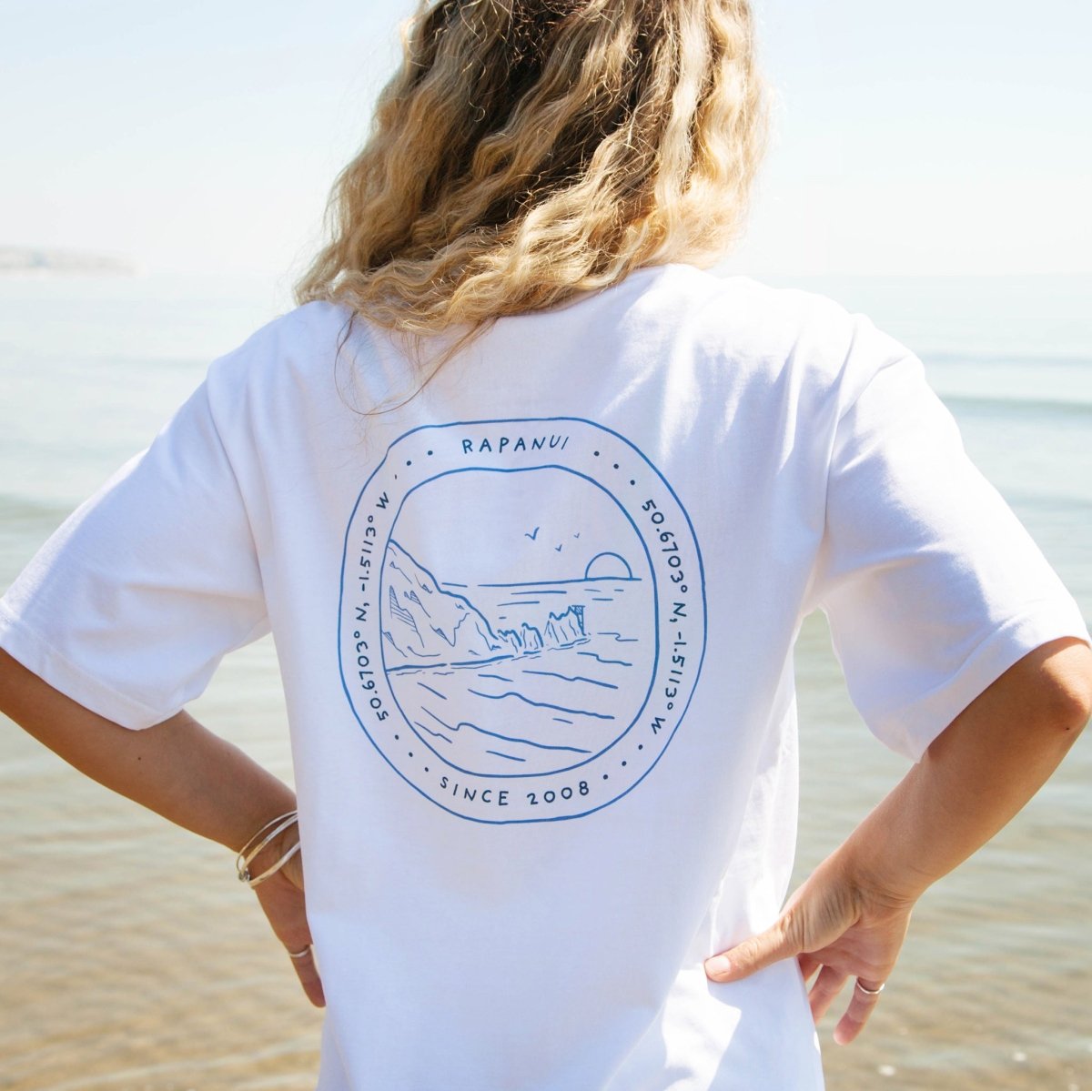 Women's Across The Solent Oversized T - Shirt - Printed T - shirt