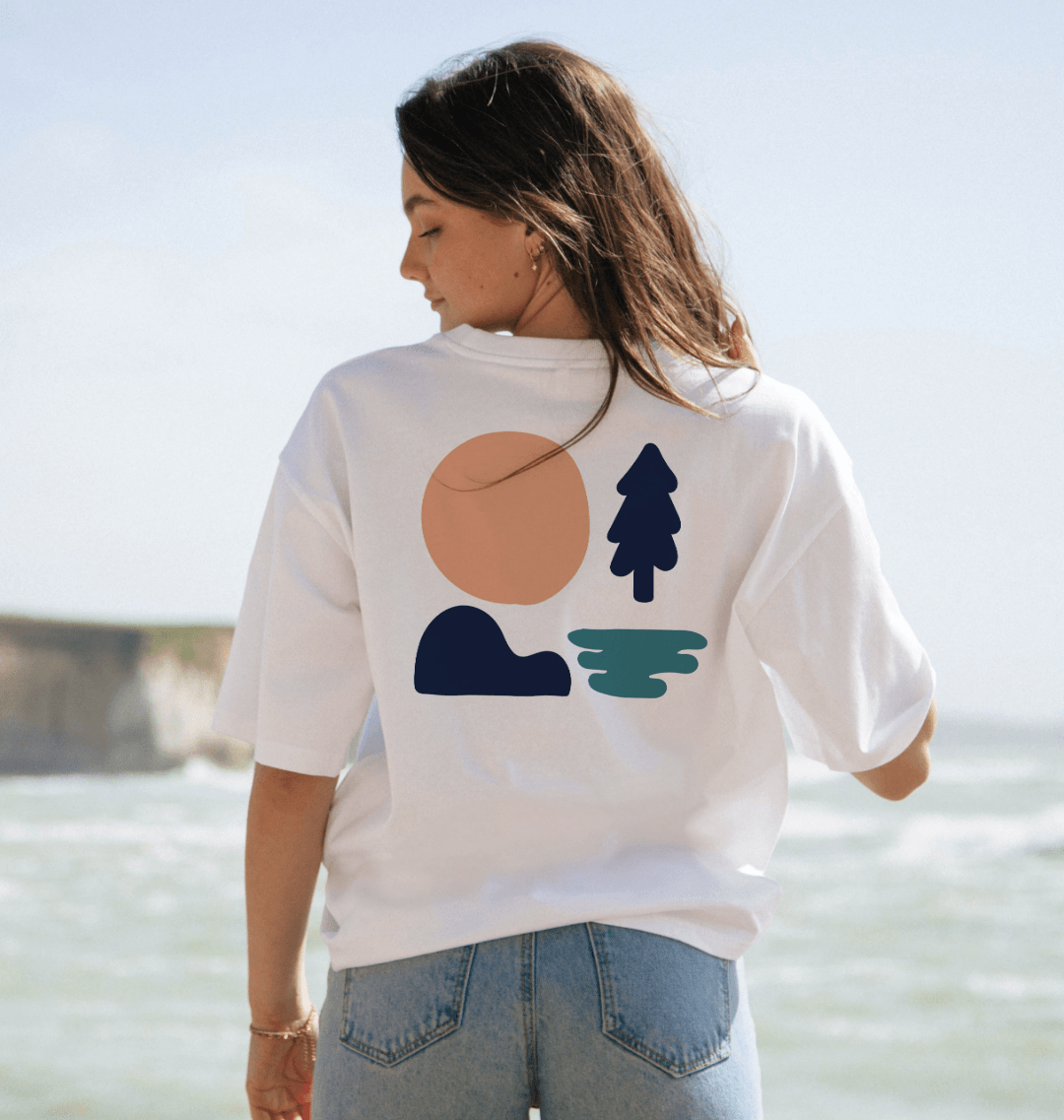 Women's Beachcomber Oversized T - Shirt - Printed T - shirt