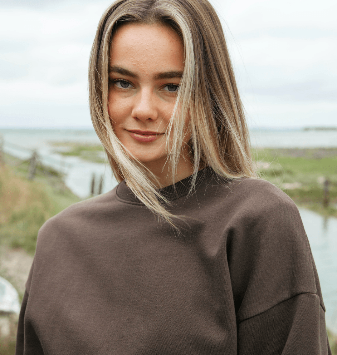 Women's Oversized Sweatshirt - Printed Sweatshirt