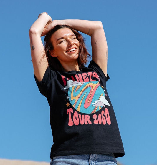 Women's Planet B Tour T - shirt - Printed T - shirt