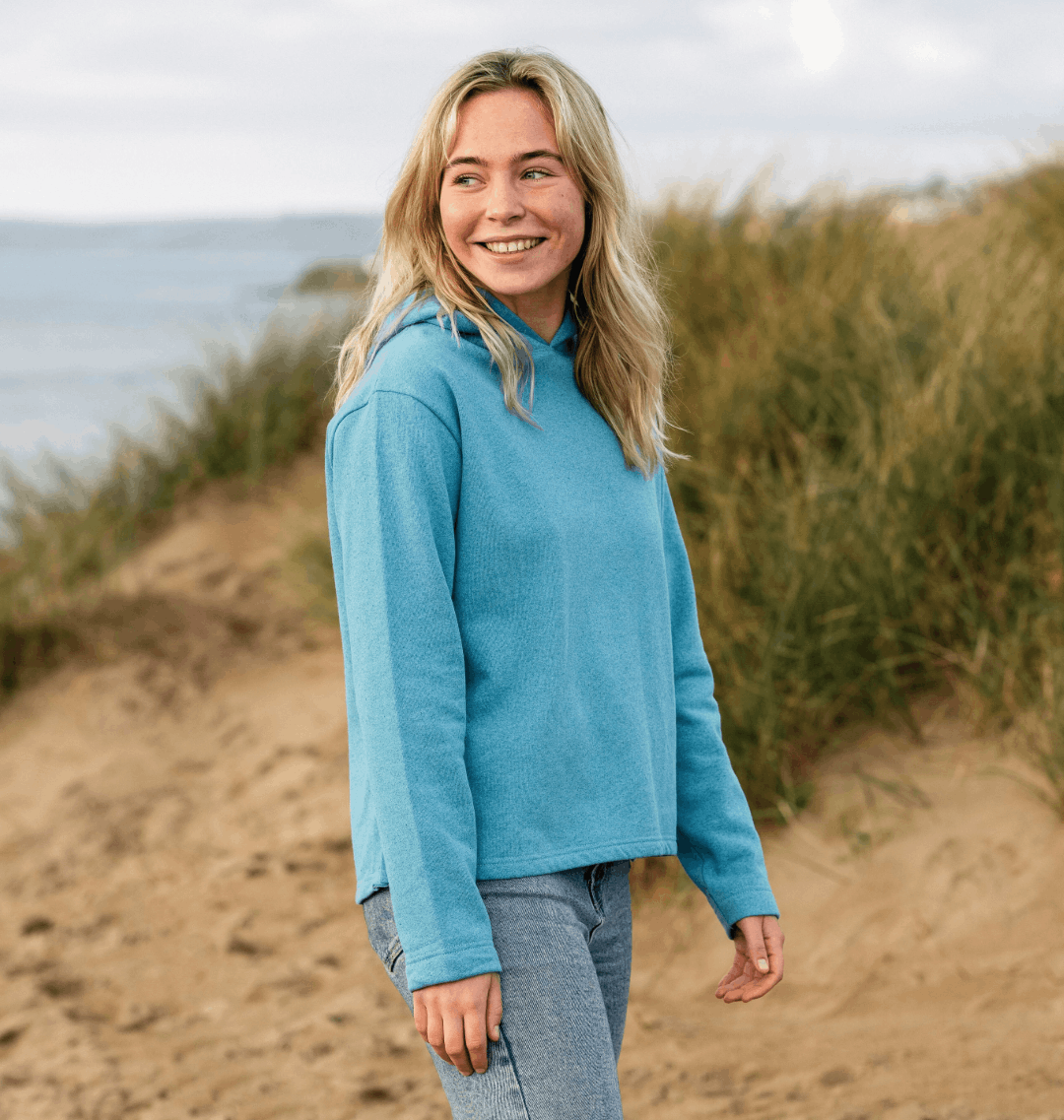 Women's Recycled Relaxed Fit Hoodie - Plain Hoodies