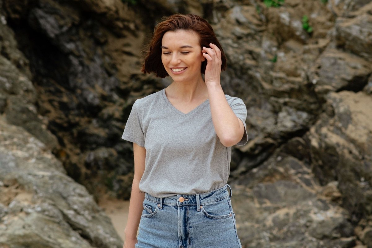 Women's V - Neck T - shirt -