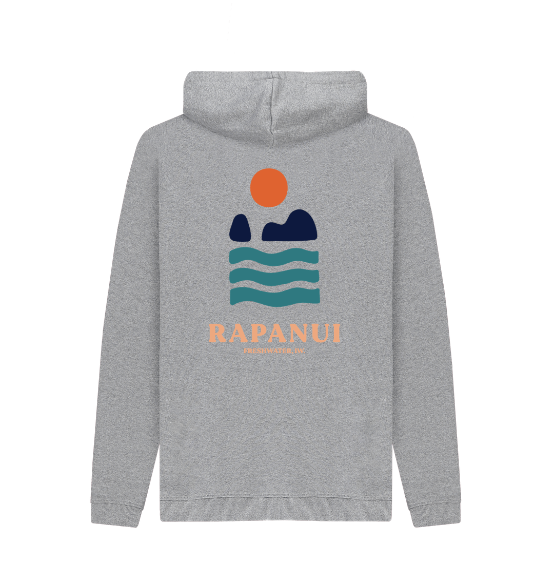 Light Heather Printed Hoody Back