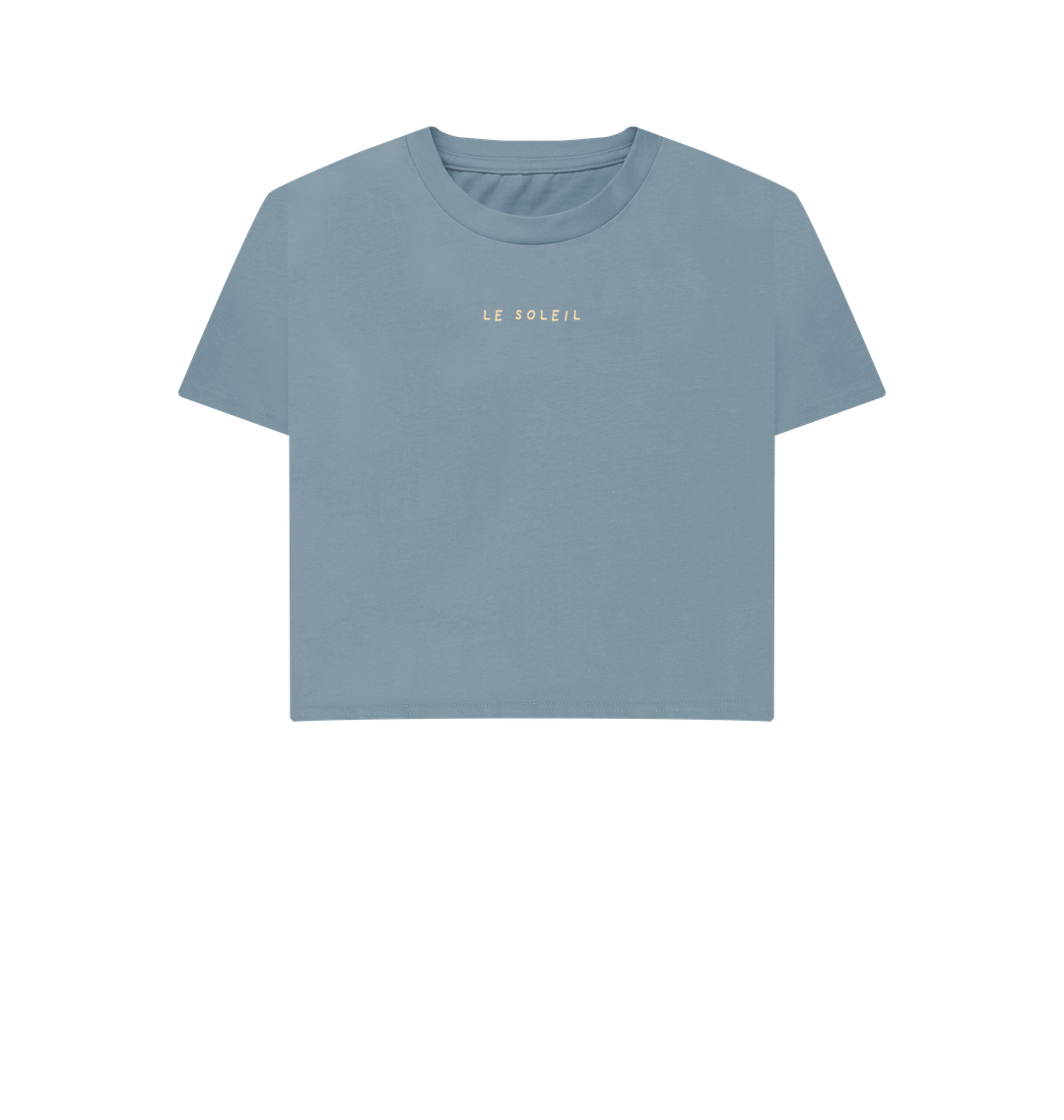 Stone Blue Printed T-shirt