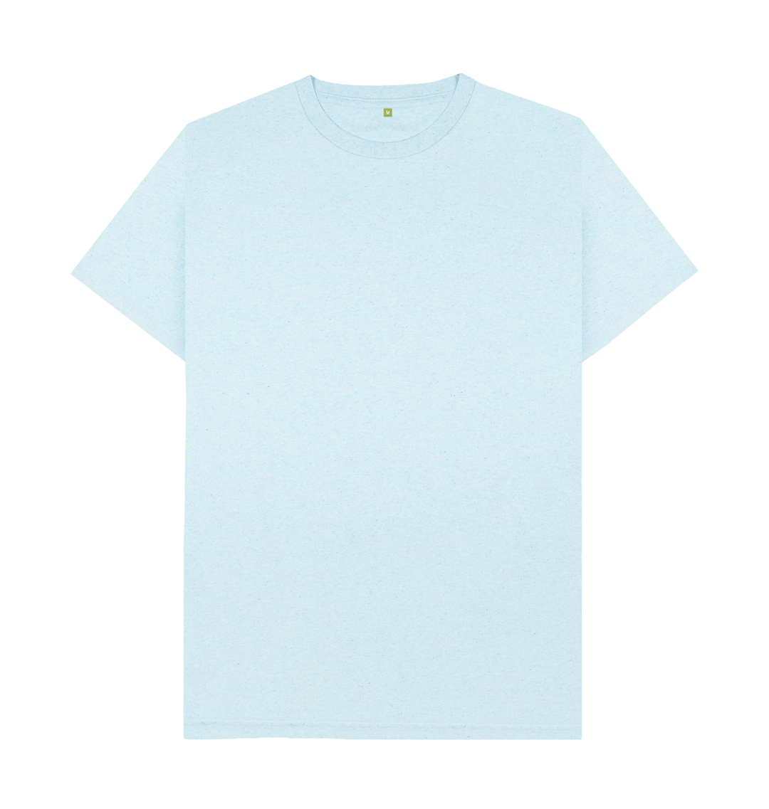 Light Blue Recycled Printed T-Shirt