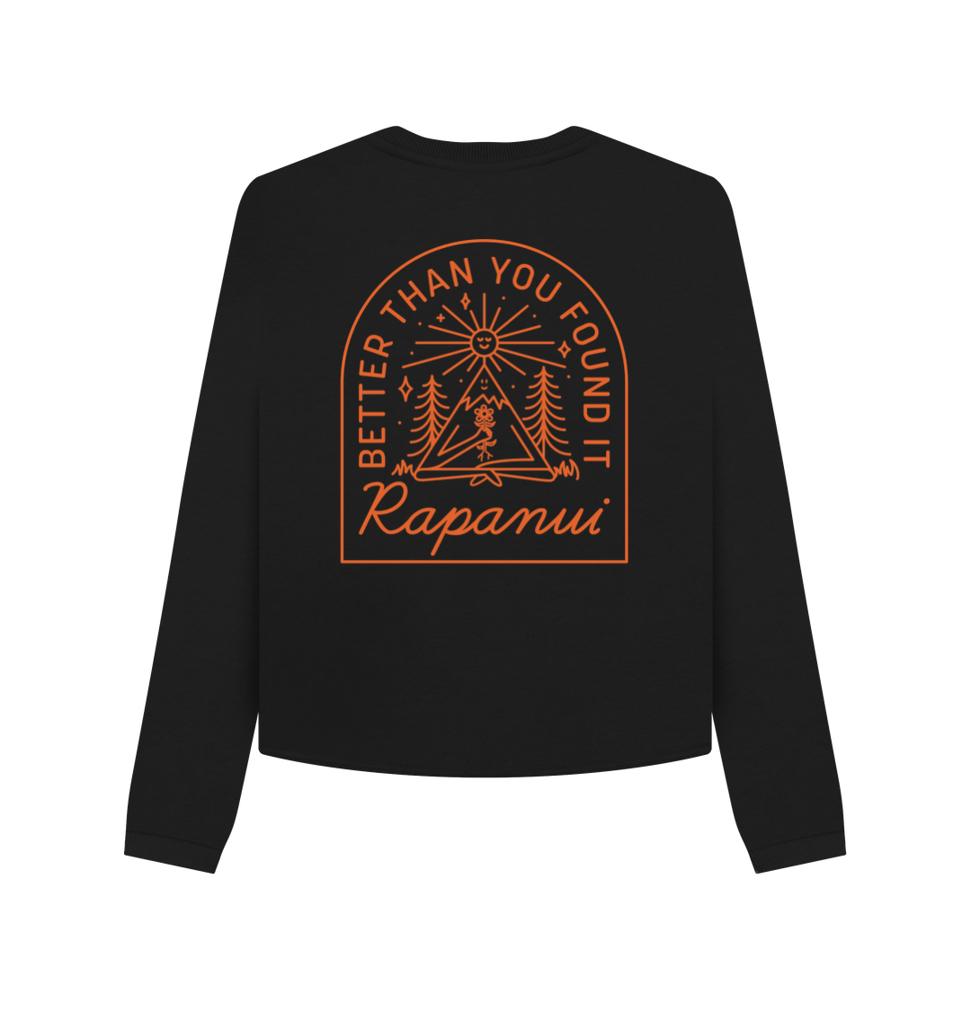 Black Printed Boxy Jumpers