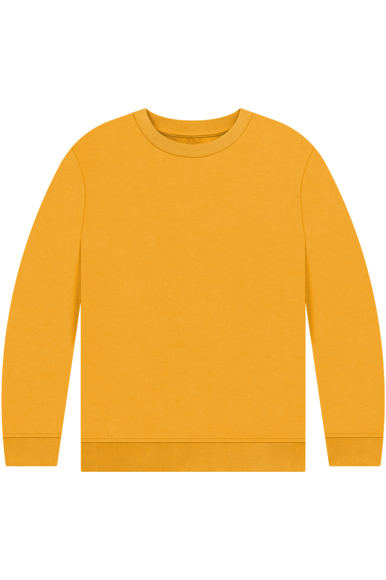 Mustard Printed Kids Jumper
