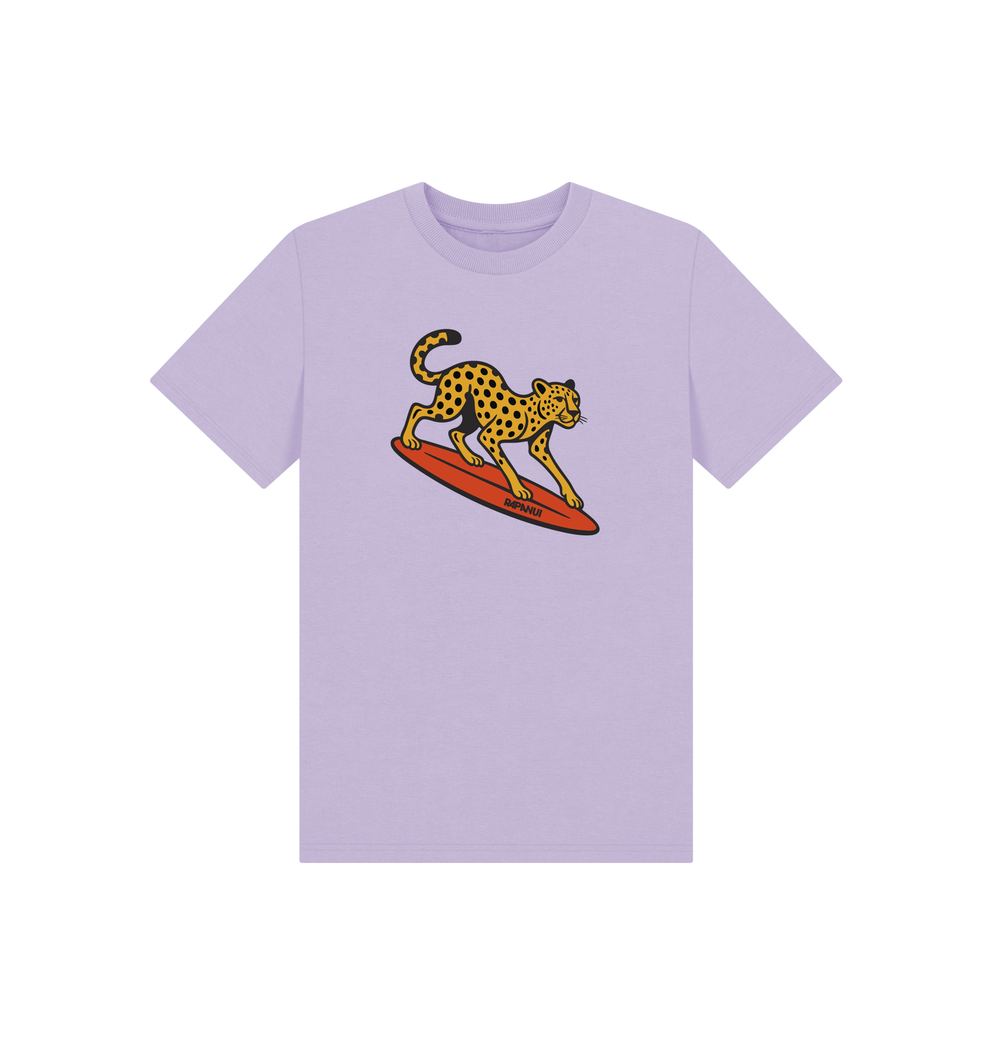 Soft Lilac Printed Kids T-Shirt Front