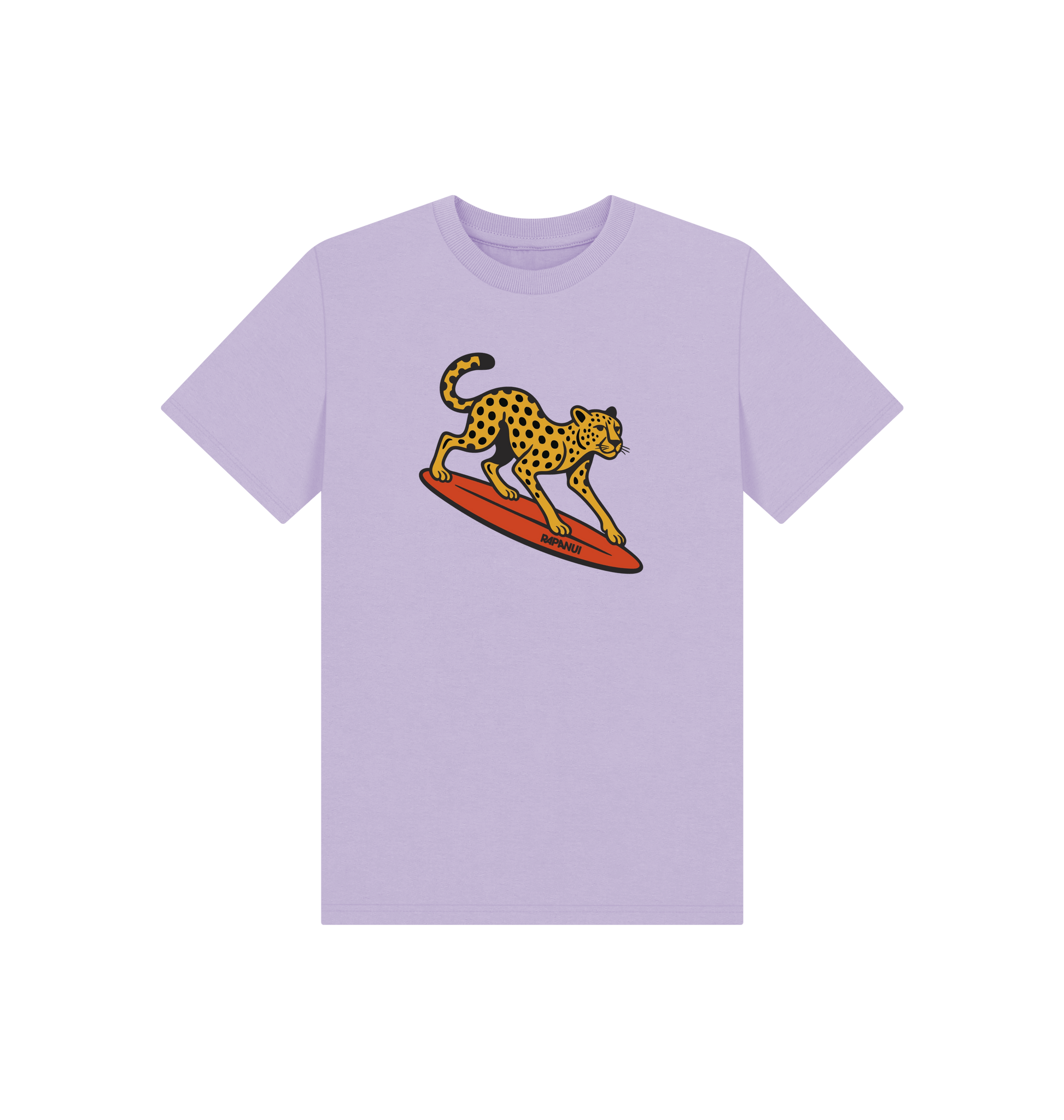 Soft Lilac Printed Kids T-Shirt Front
