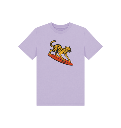 Soft Lilac Printed Kids T-Shirt Front