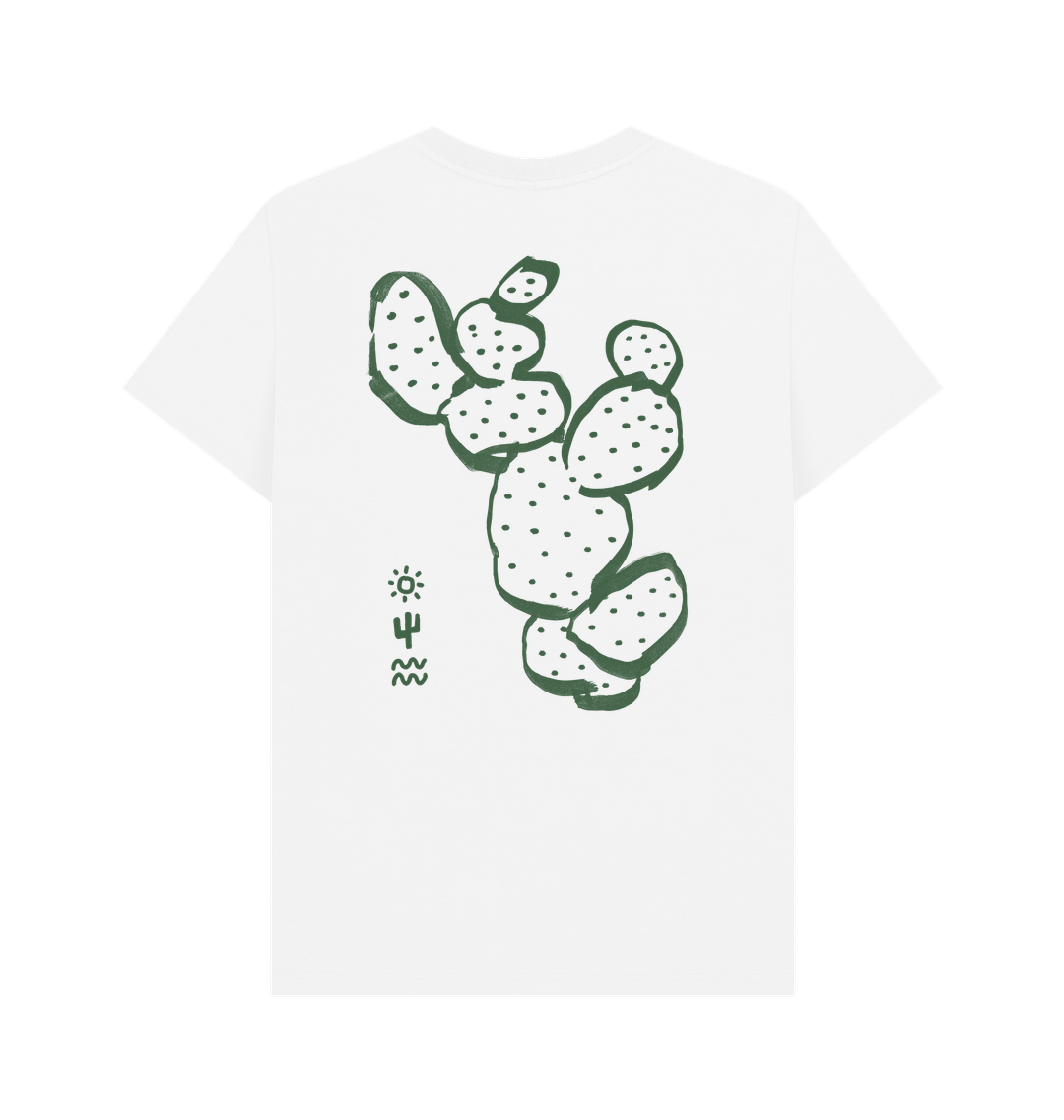 White Printed T-shirt Back