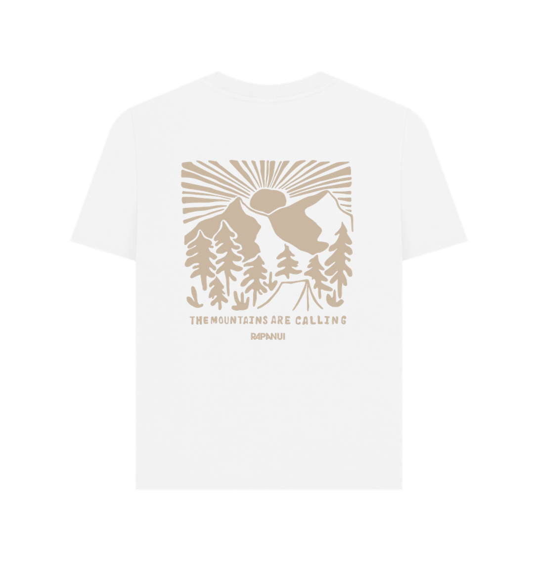 White Printed T-shirt Back