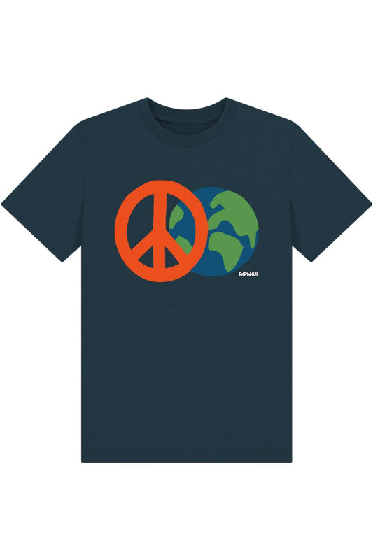 Denim Blue Printed Kids T-Shirt