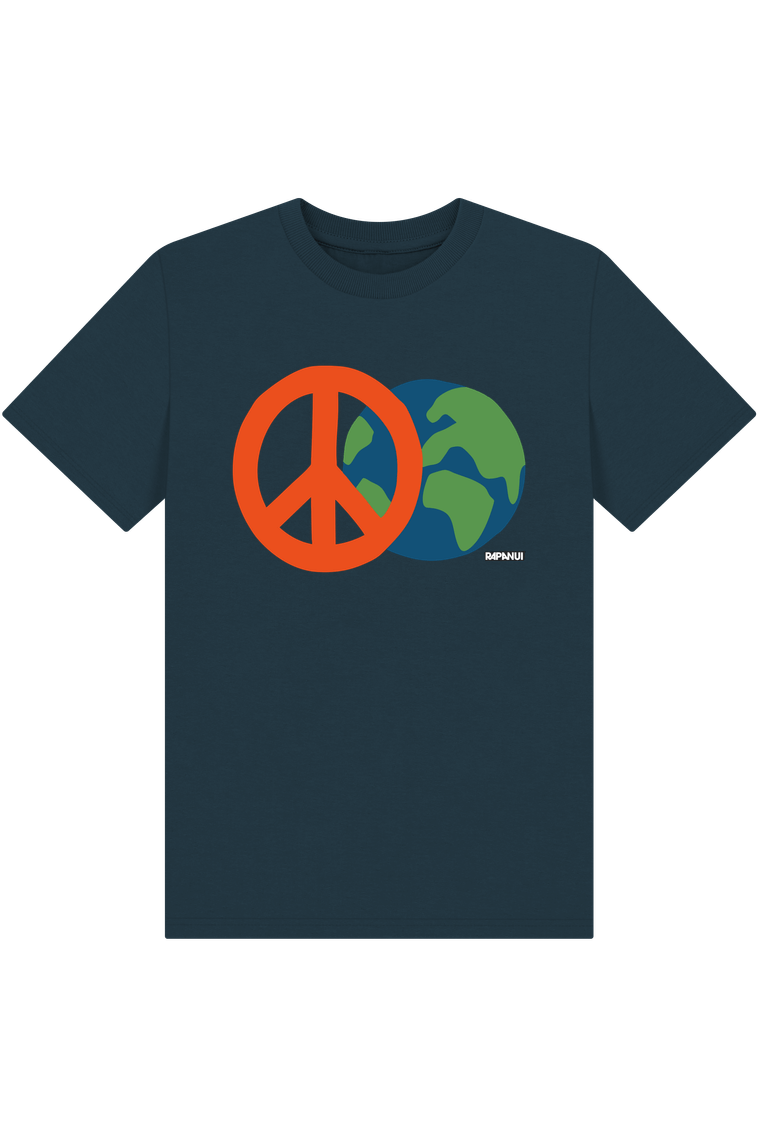 Denim Blue Printed Kids T-Shirt