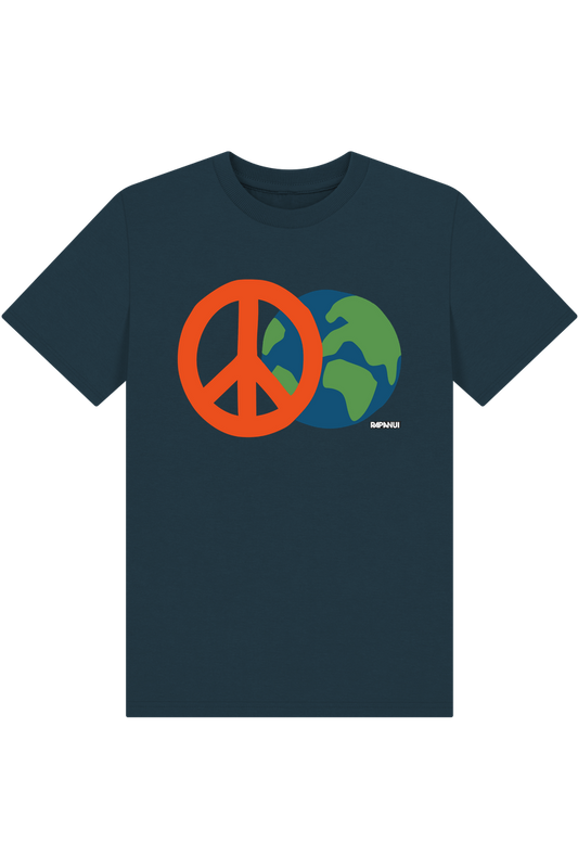 Denim Blue Printed Kids T-Shirt