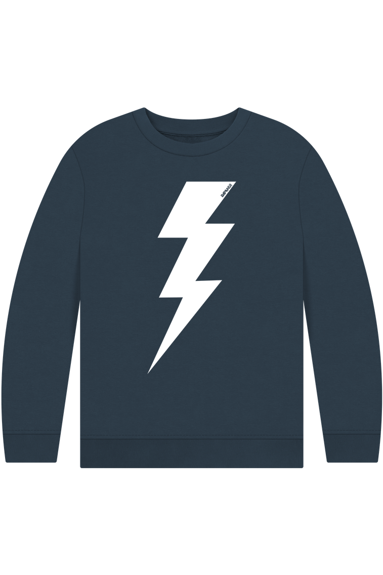 Navy Blue Printed Kids Jumper
