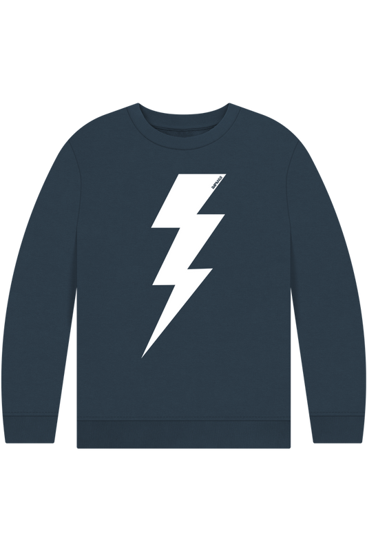 Navy Blue Printed Kids Jumper