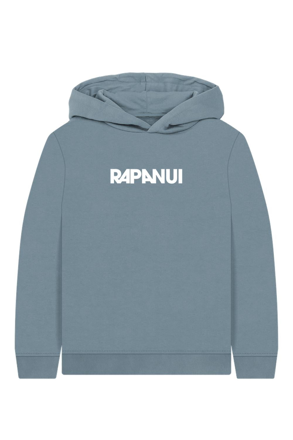Stone Blue Printed Kids Hoodie