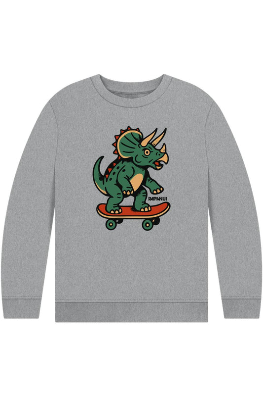 Athletic Grey Printed Kids Jumper