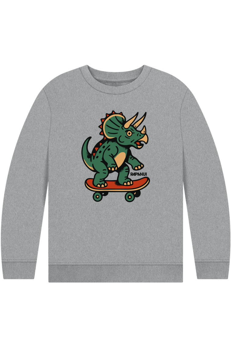 Athletic Grey Printed Kids Jumper