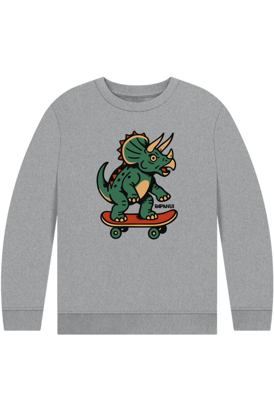 Athletic Grey Printed Kids Jumper