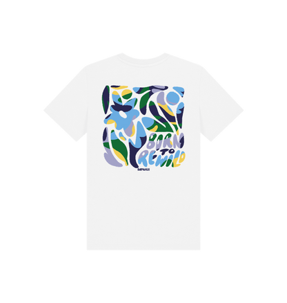 White Printed Kids T-Shirt
