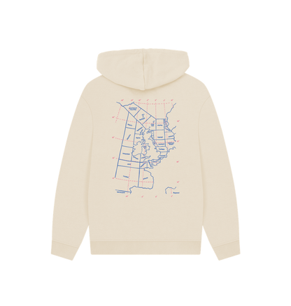 Oat Printed Hoody Back