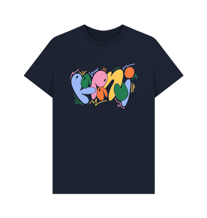 Navy Blue Printed T-shirt