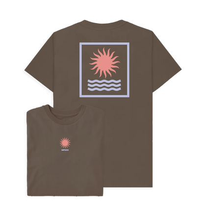 Chocolate Printed T-shirt Front