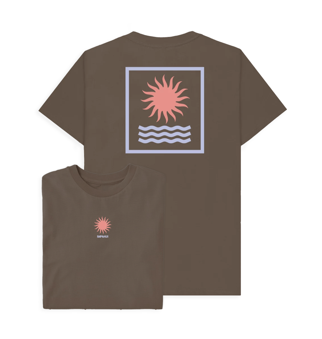 Chocolate Printed T-shirt Front