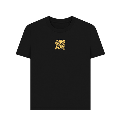 Black Printed T-shirt Front