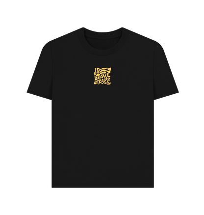 Black Printed T-shirt Front