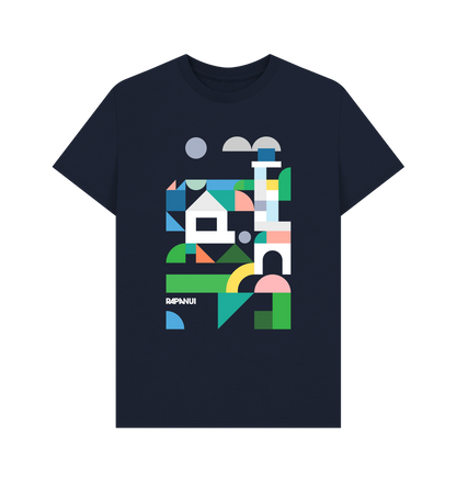 Navy Blue Printed T-shirt