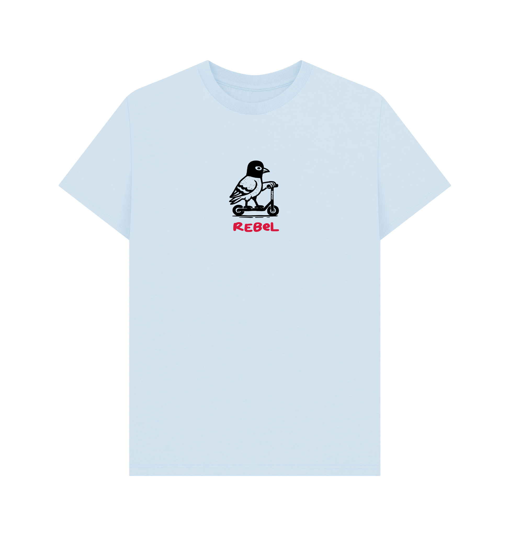 Sky Blue Printed T-shirt Front