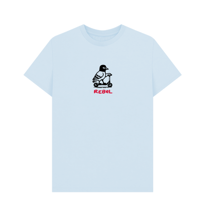 Sky Blue Printed T-shirt Front