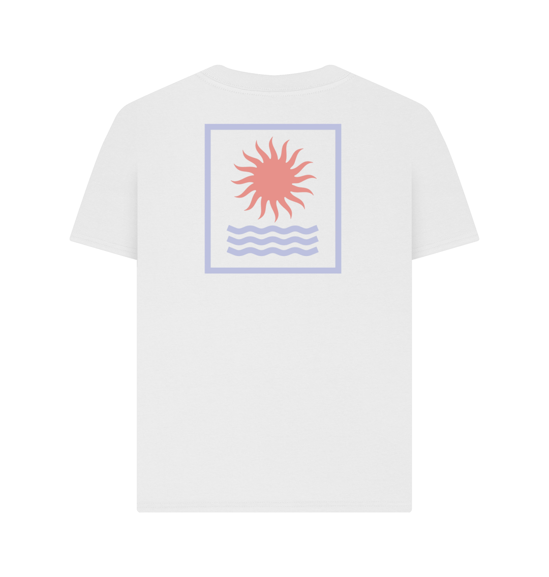 White Printed T-shirt Back
