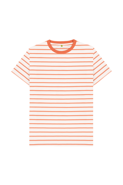 Coral Stripes Printed Premium T-Shirt