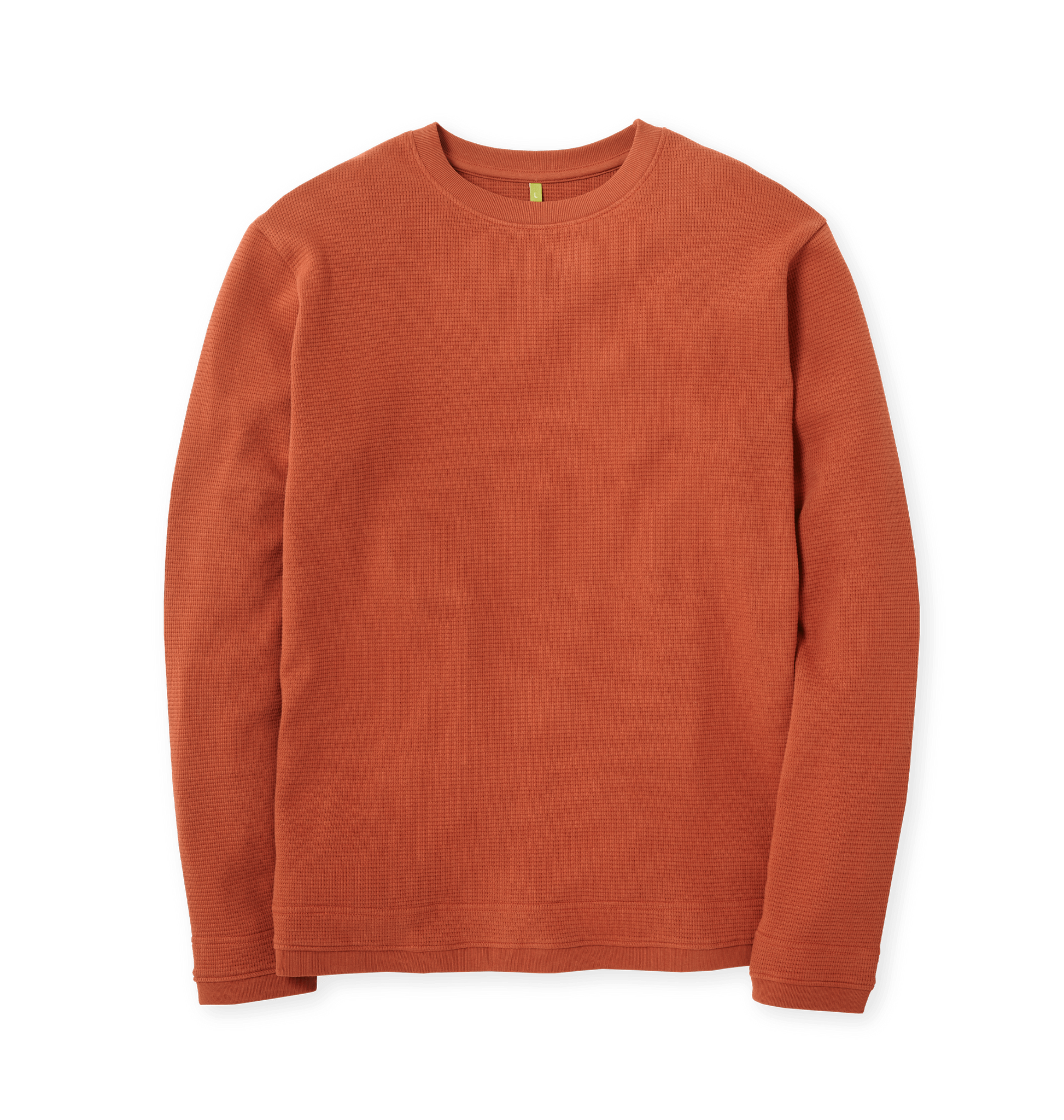 Rust Waffle Jumper Front