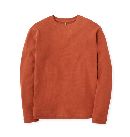 Rust Waffle Jumper Front