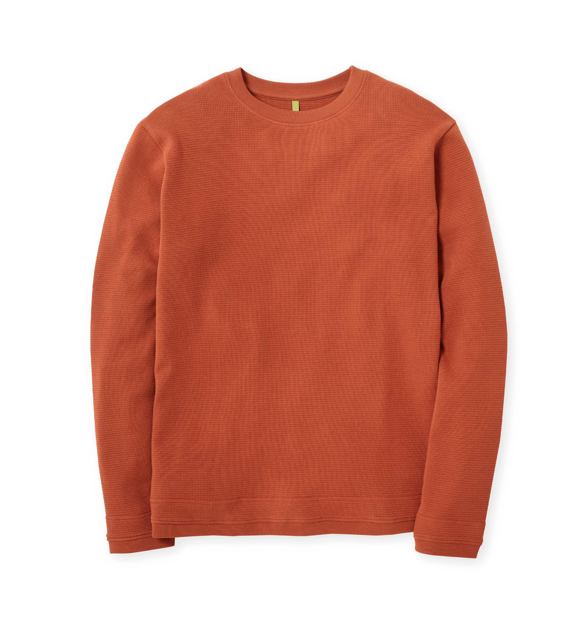Rust Waffle Jumper Front