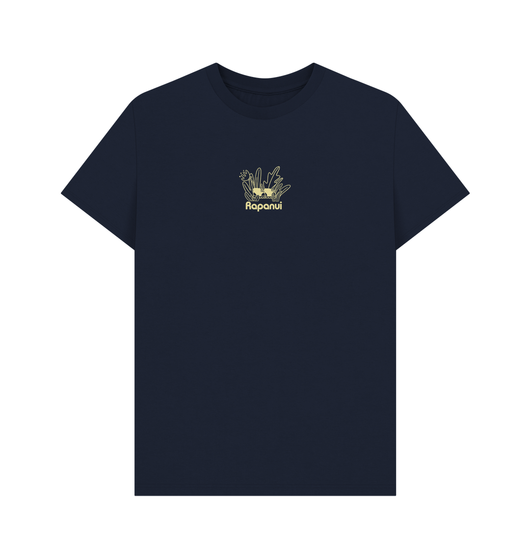 Navy Blue Printed T-shirt Front