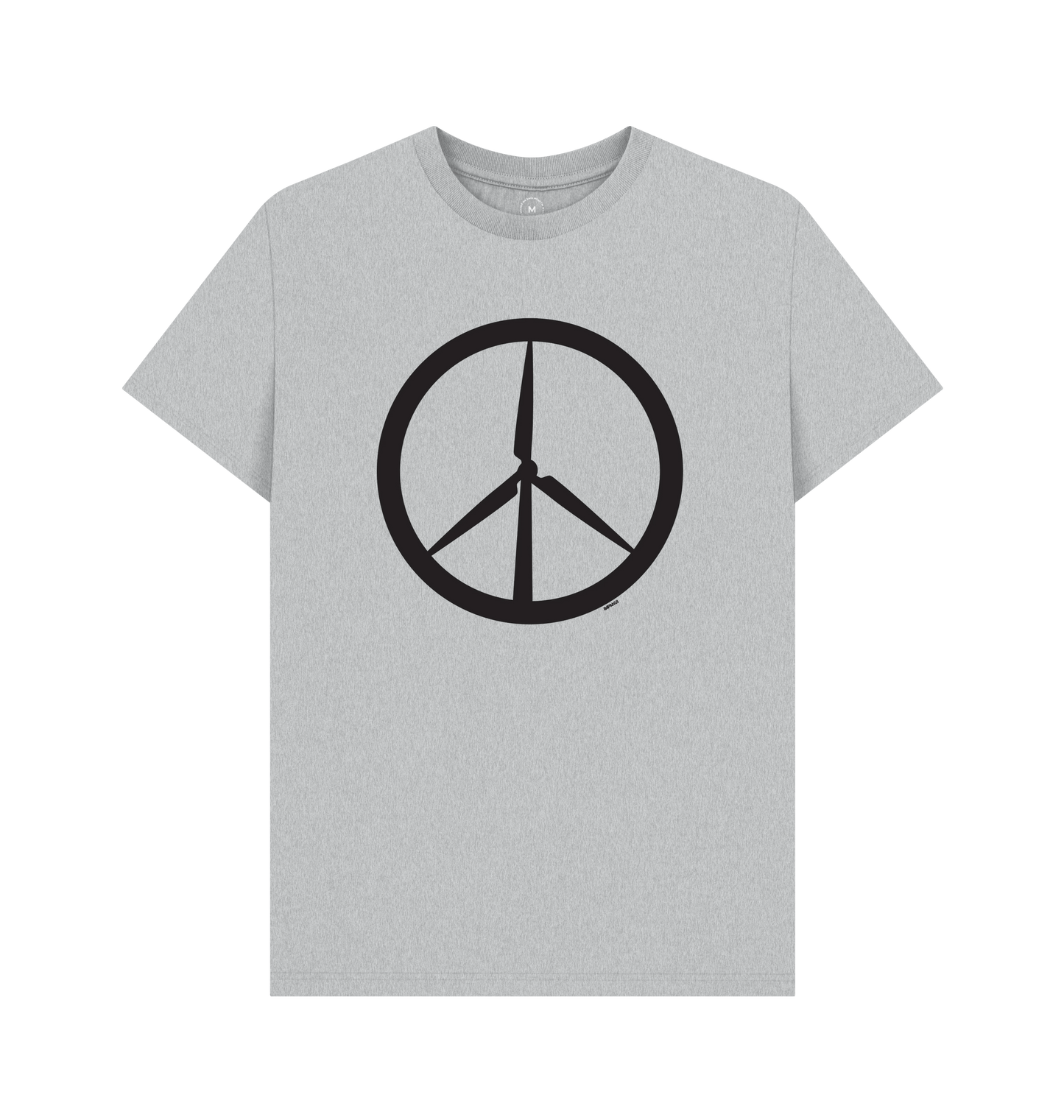 Grey Recycled Printed T-Shirt Front